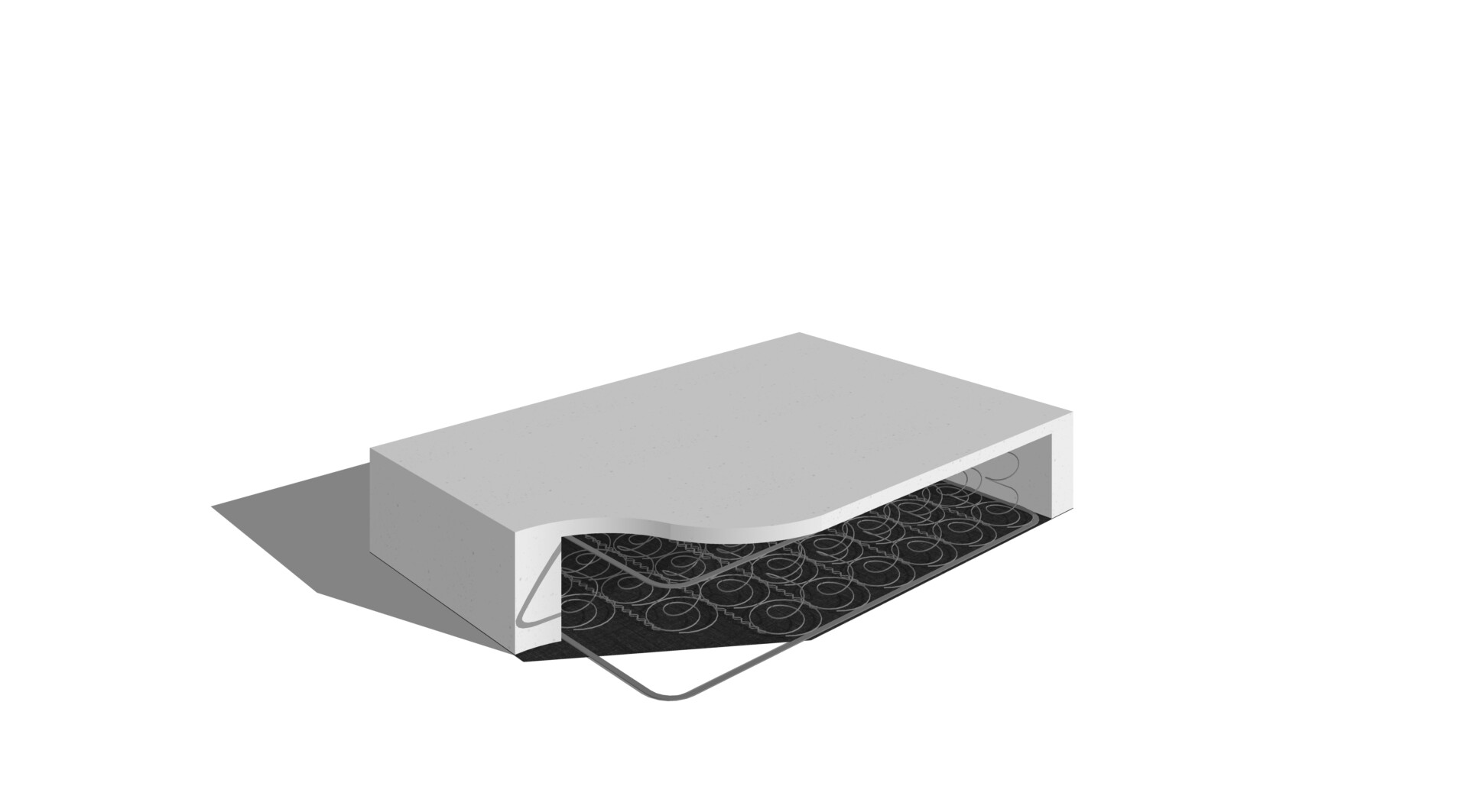 Doorsnede boxspring bonell